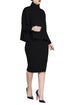 Sexy O-Neck Long Sleeve A-Line Two Piece Dresses